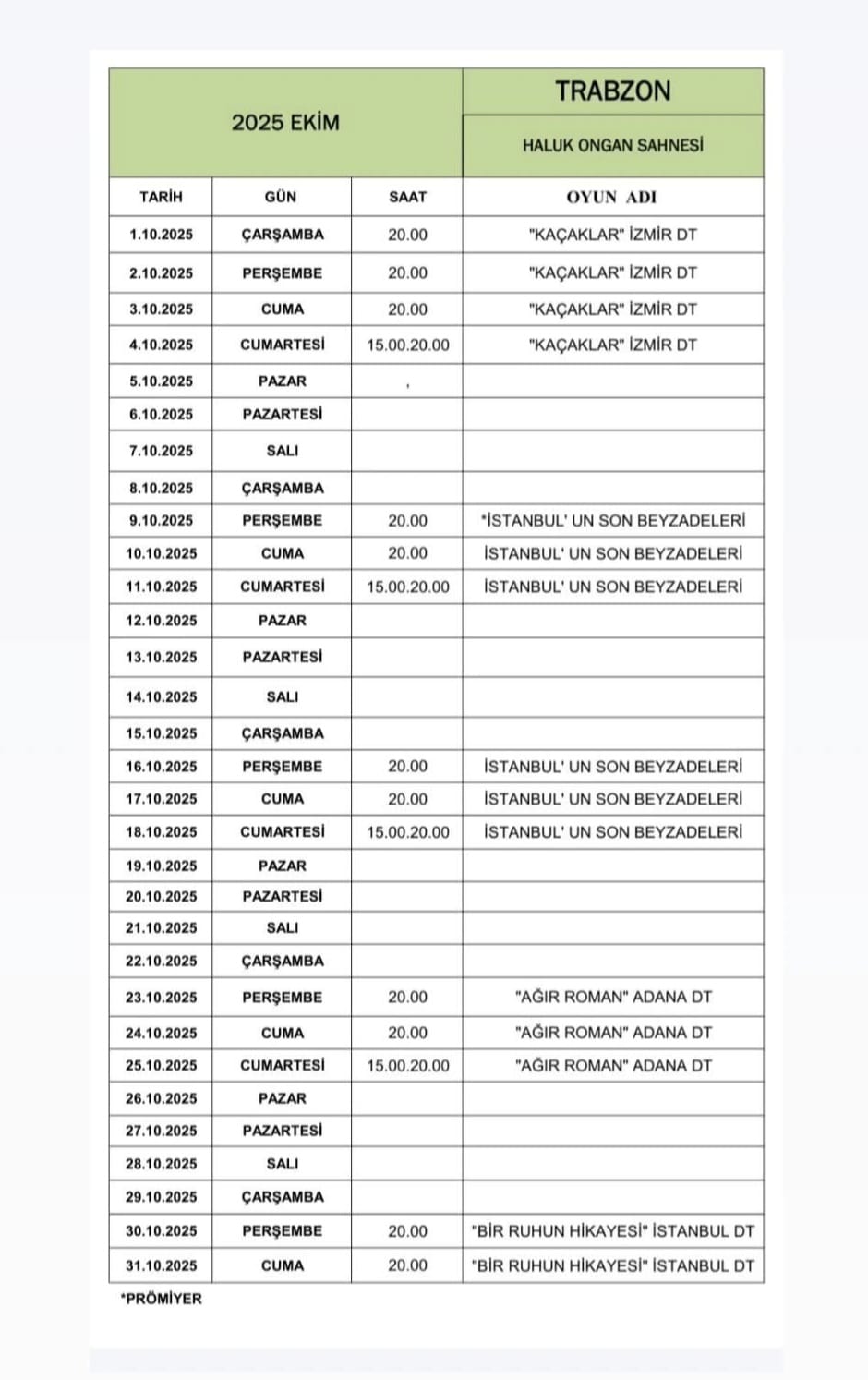 Trabzon Devlet Tiyatrosu 