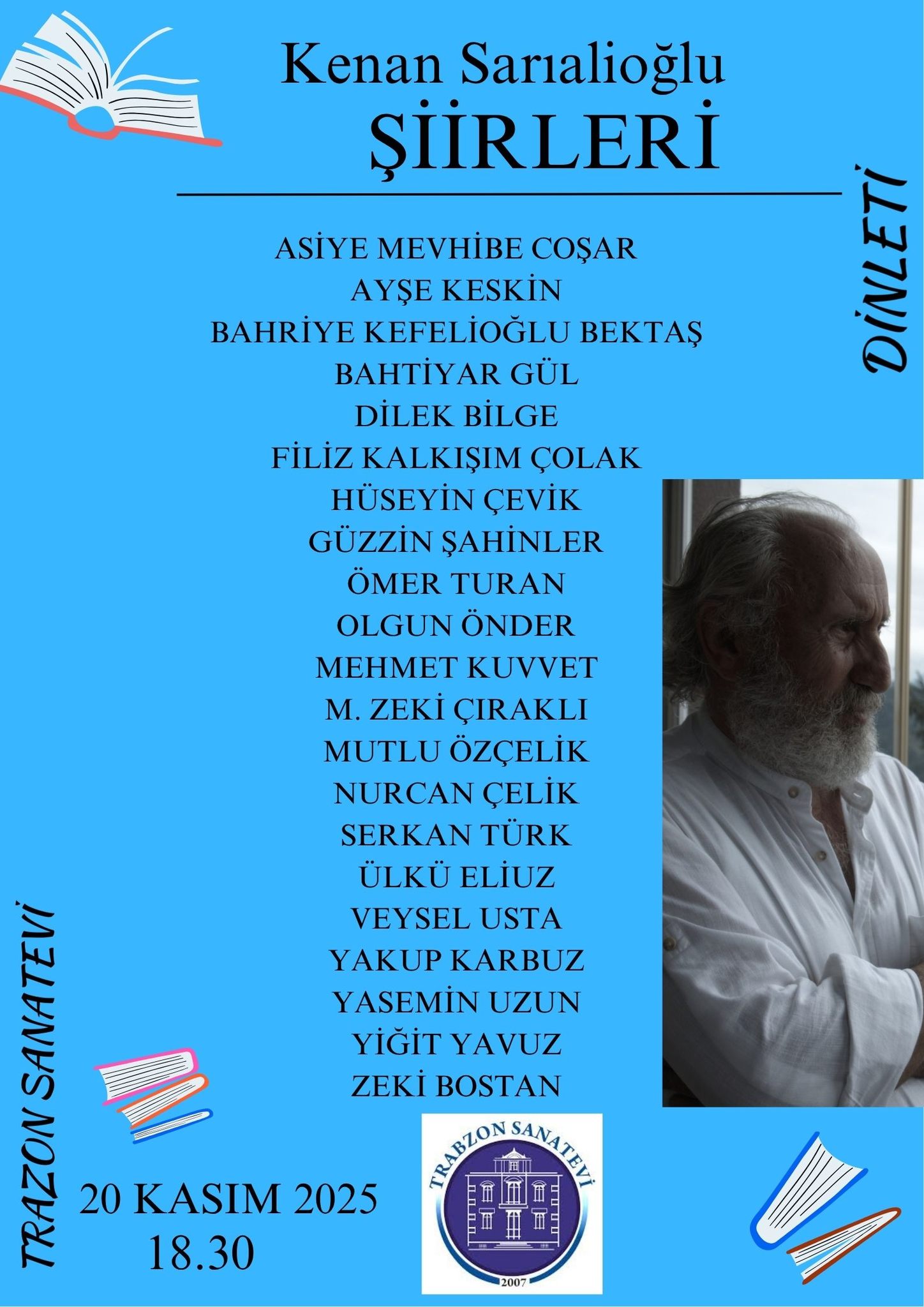 KENAN SARIALİOĞLU’NUN 80. YAŞINA ŞİİRLERİYLE KUTLAMA