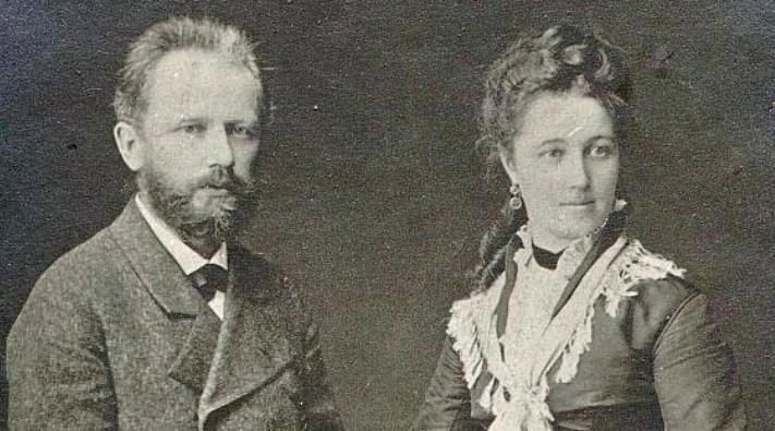 Ünlü Rus bestecisi Pyotr Çaykovski ve eşi Antonina Miliukova