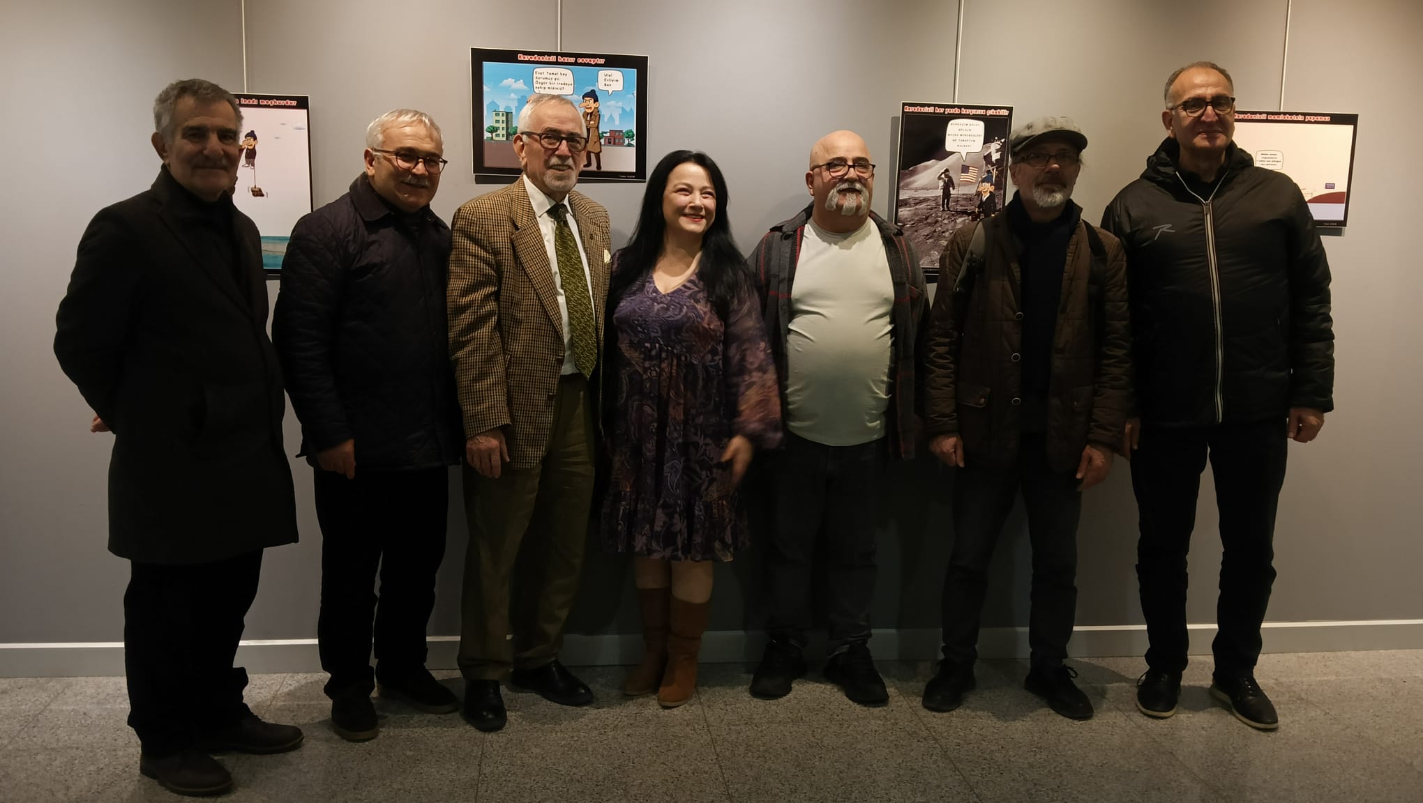 Tamer Küçük’ün “Karadeniz İncelemeleri-2” Karikatür Sergisi açıldı