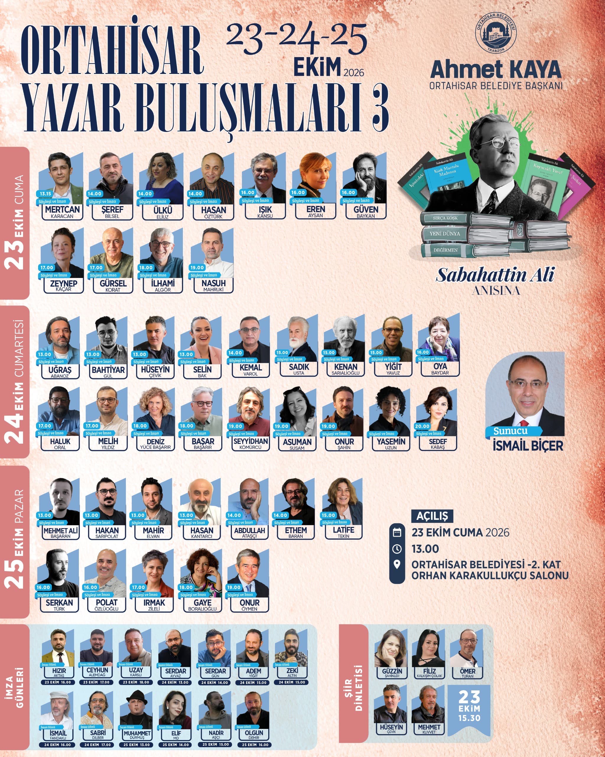ORTAHİSAR YAZAR BULUŞMALARI