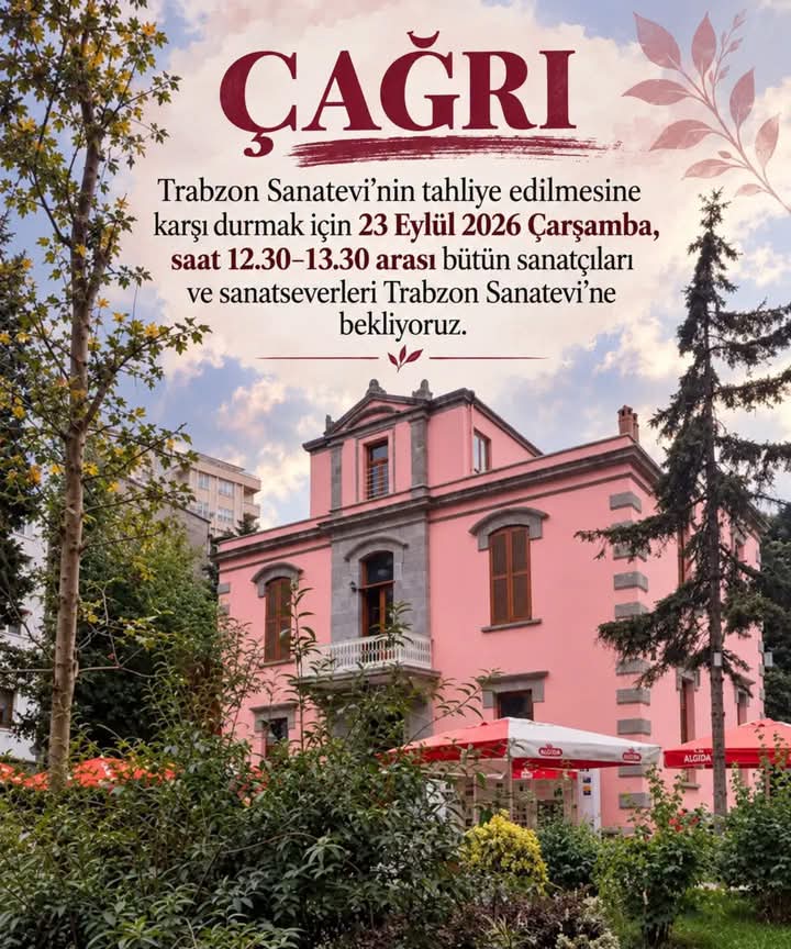 VALİDEN TRABZON SANATEVİ’NE TAHLİYE EMRİ: “23 EYLÜL ÇARŞAMBA GÜNÜ ANAHTARI TESLİM EDİN”!