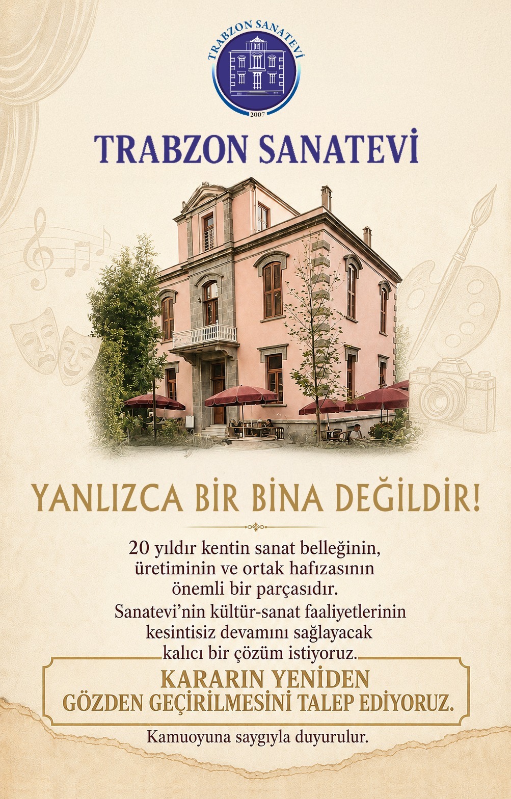 TRABZON SANATEVİ BİR BİNADAN DAHA FAZLASIDIR
